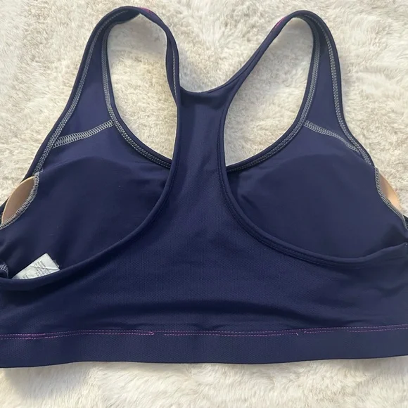 Champions XL fusia /navy blue sport bra - Picture 4 of 8